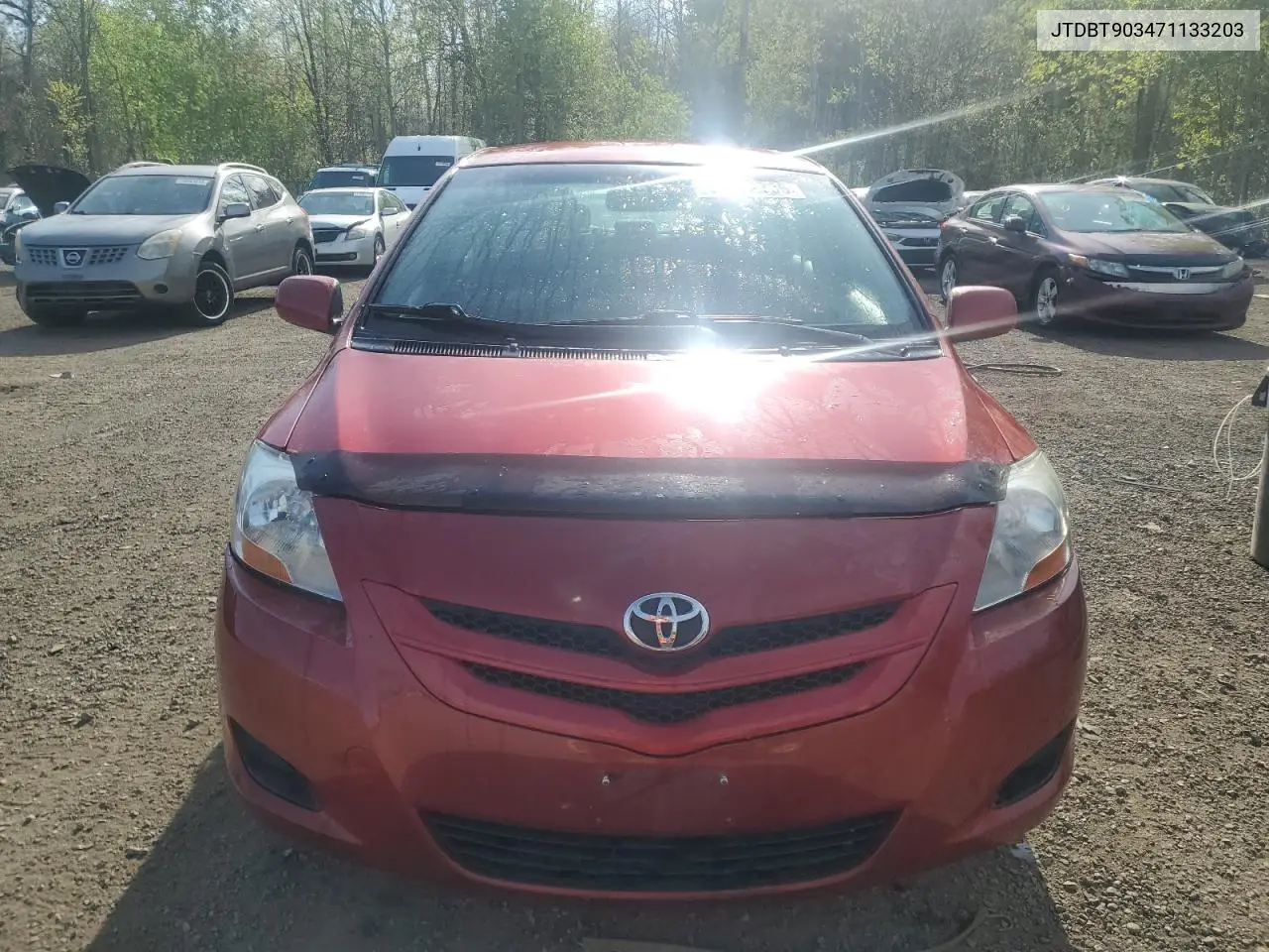 2007 Toyota Yaris VIN: JTDBT903471133203 Lot: 56722735