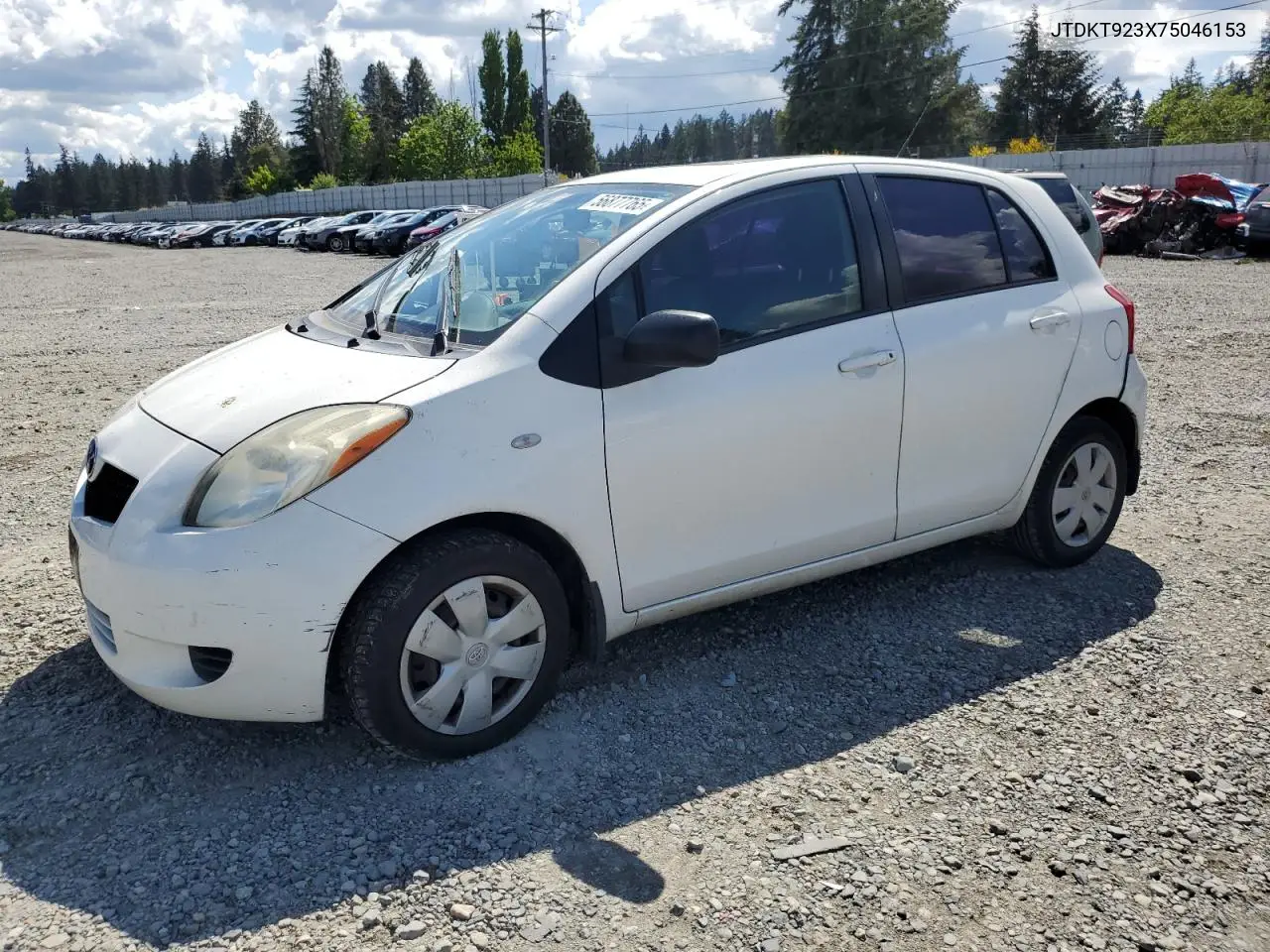 2007 Toyota Yaris VIN: JTDKT923X75046153 Lot: 56877765