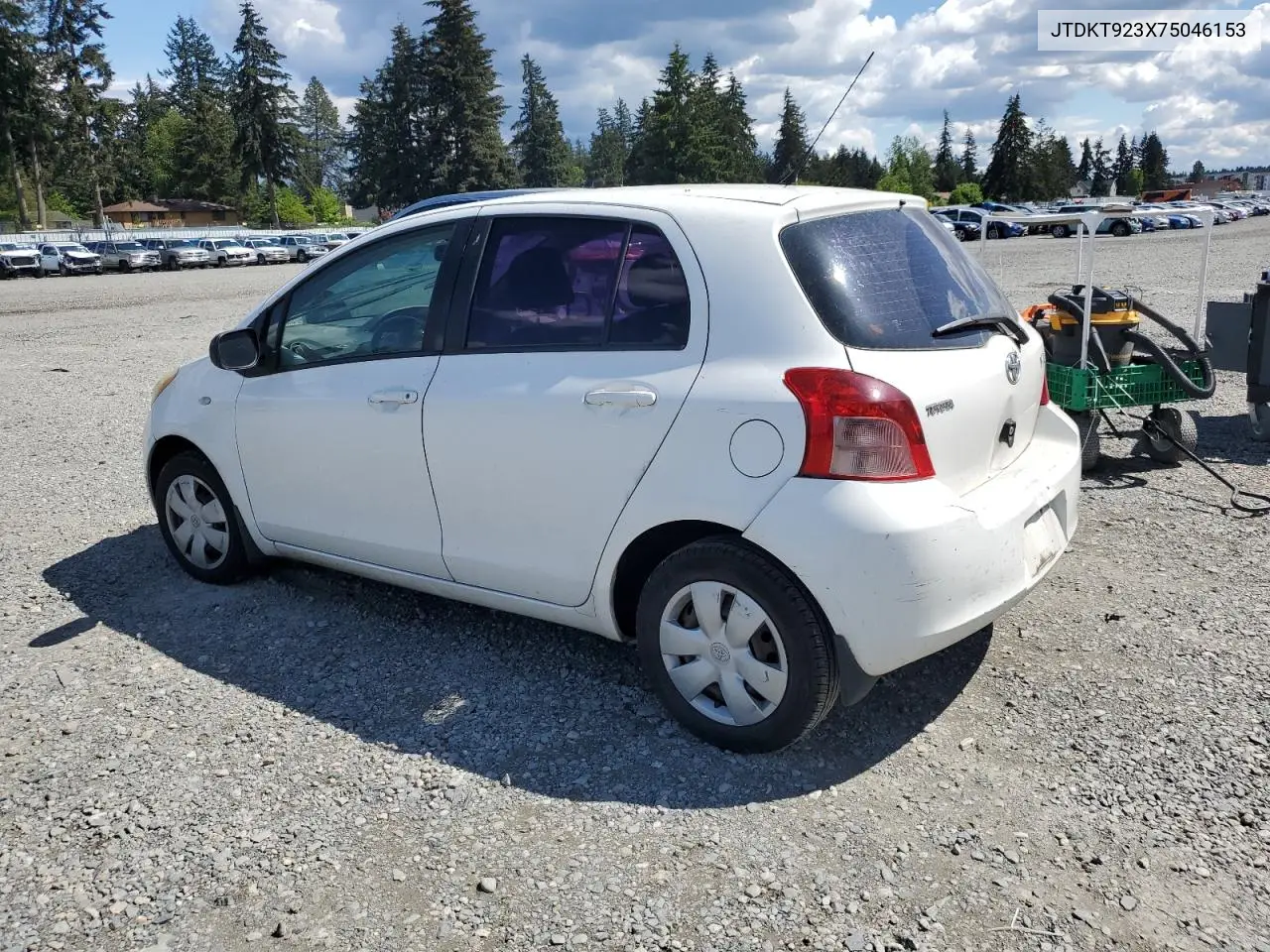 2007 Toyota Yaris VIN: JTDKT923X75046153 Lot: 56877765