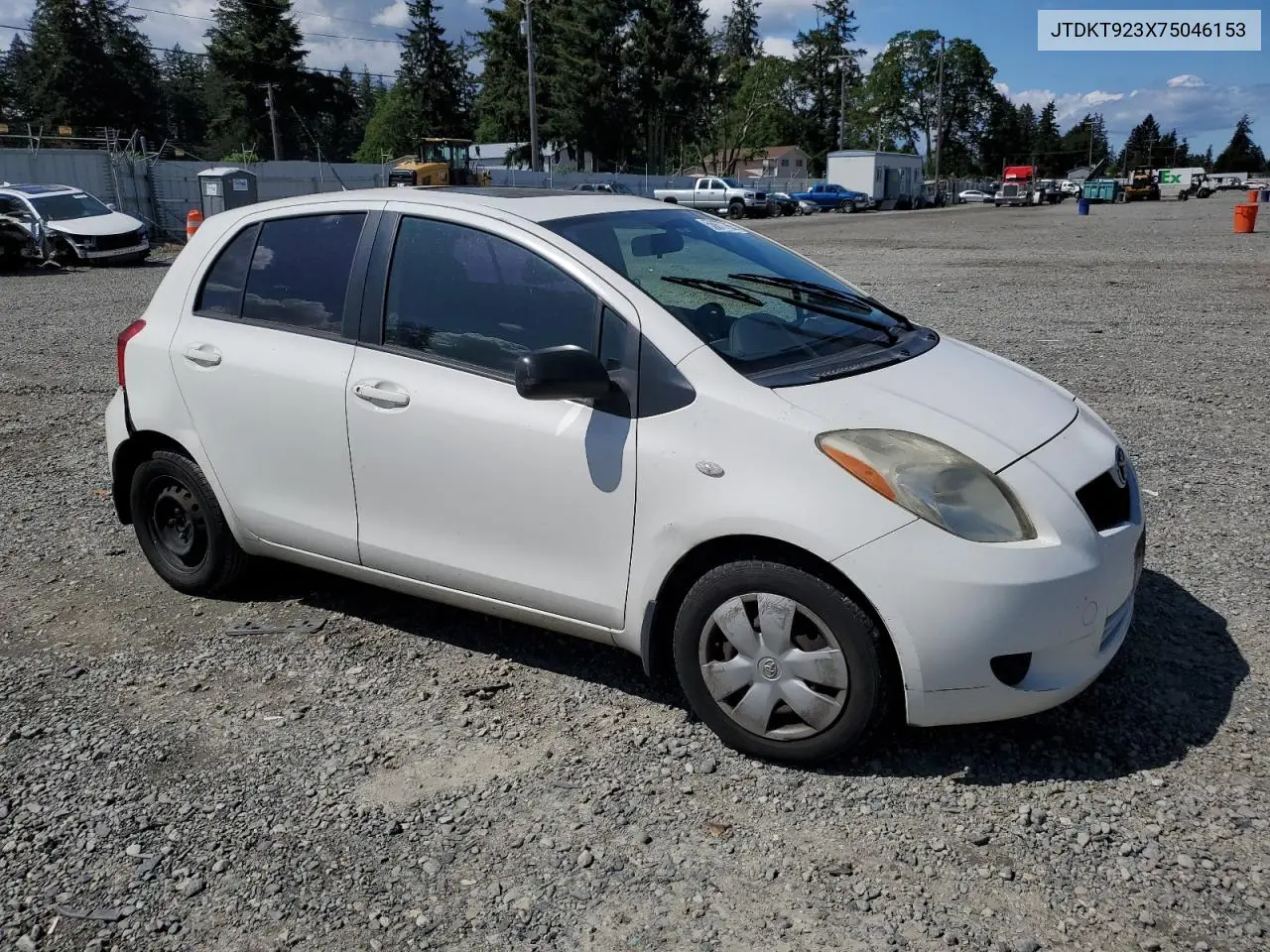 2007 Toyota Yaris VIN: JTDKT923X75046153 Lot: 56877765