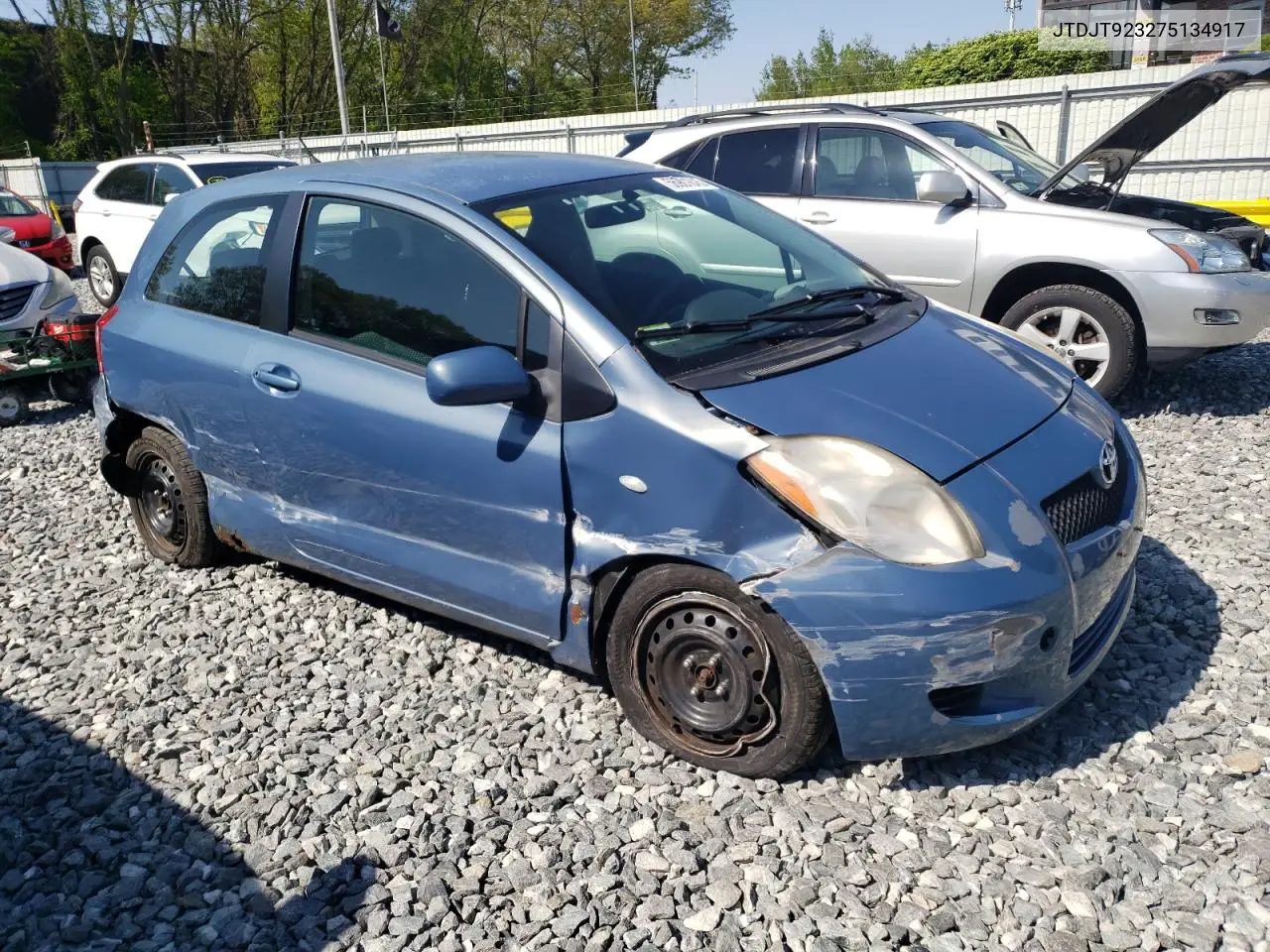 2007 Toyota Yaris VIN: JTDJT923275134917 Lot: 56901845