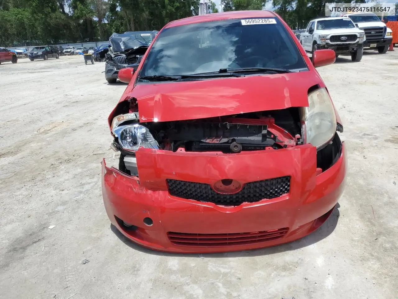 2007 Toyota Yaris VIN: JTDJT923475116547 Lot: 56952285