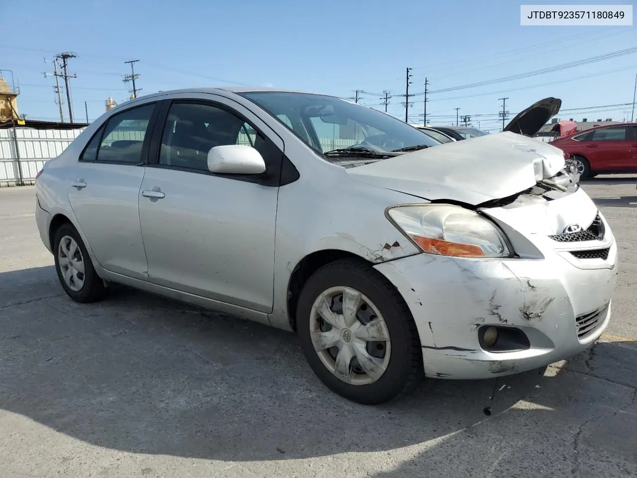 2007 Toyota Yaris VIN: JTDBT923571180849 Lot: 56991345