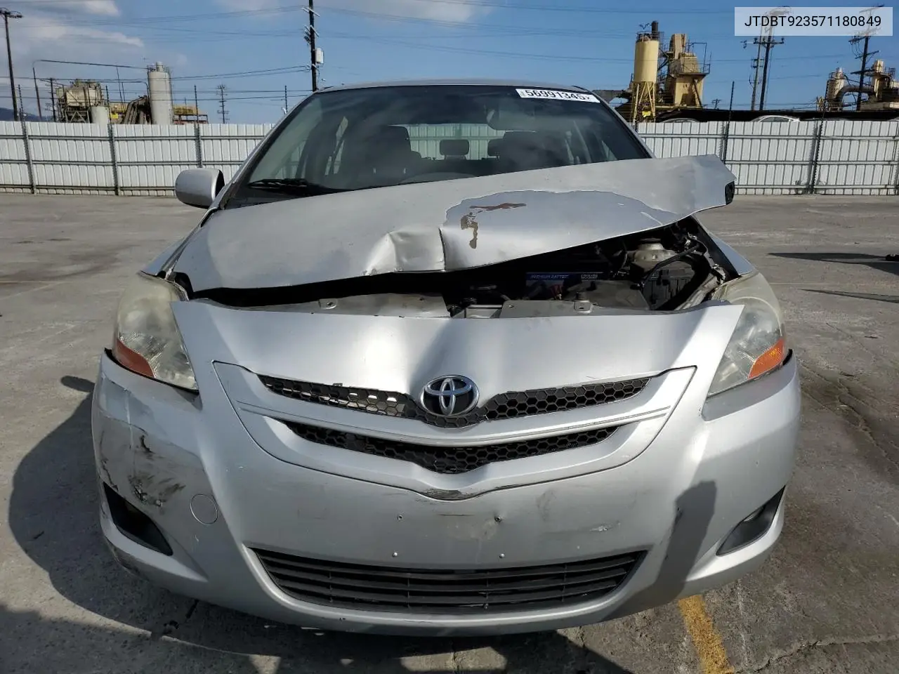 2007 Toyota Yaris VIN: JTDBT923571180849 Lot: 56991345