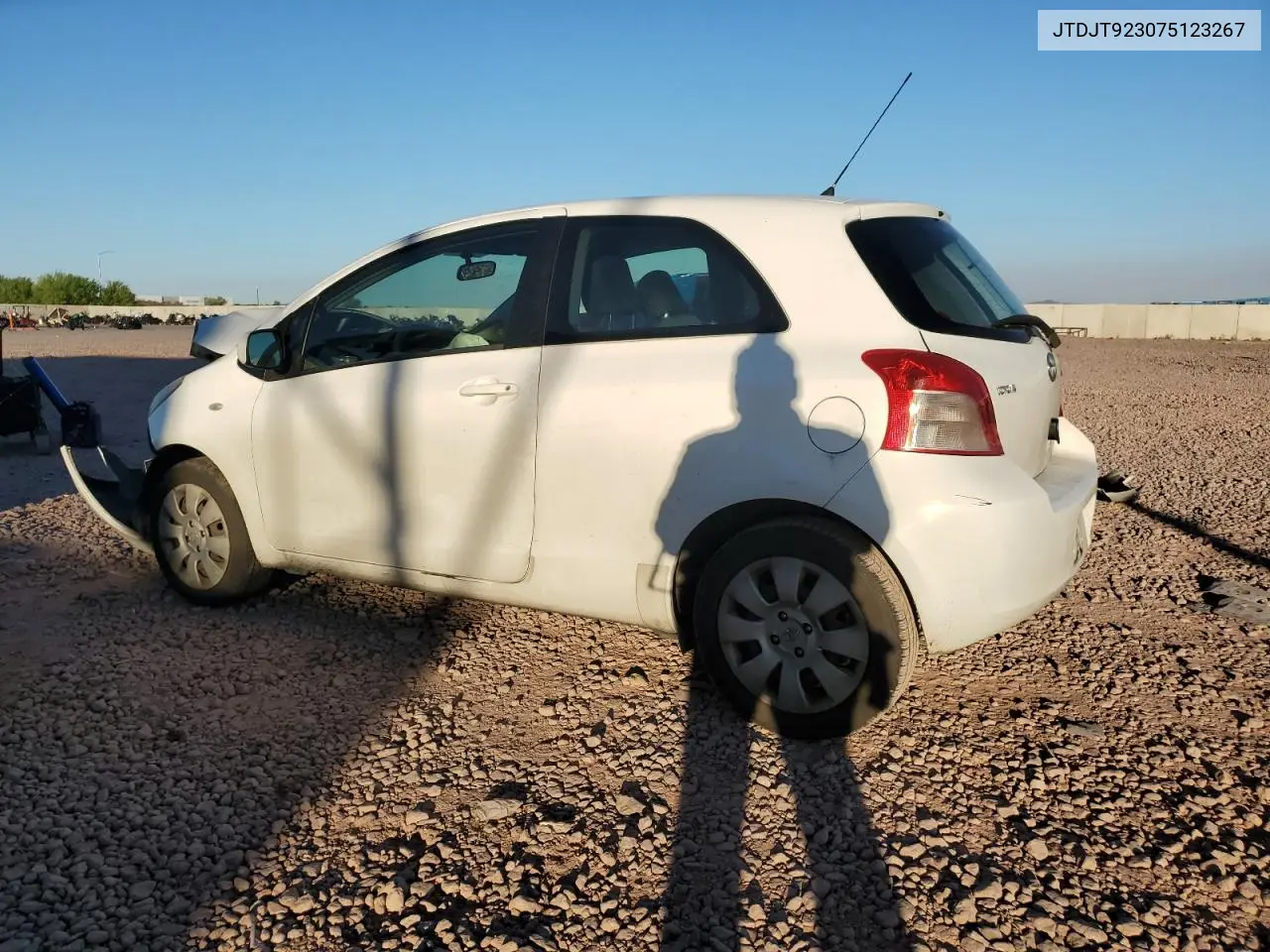 2007 Toyota Yaris VIN: JTDJT923075123267 Lot: 61491395