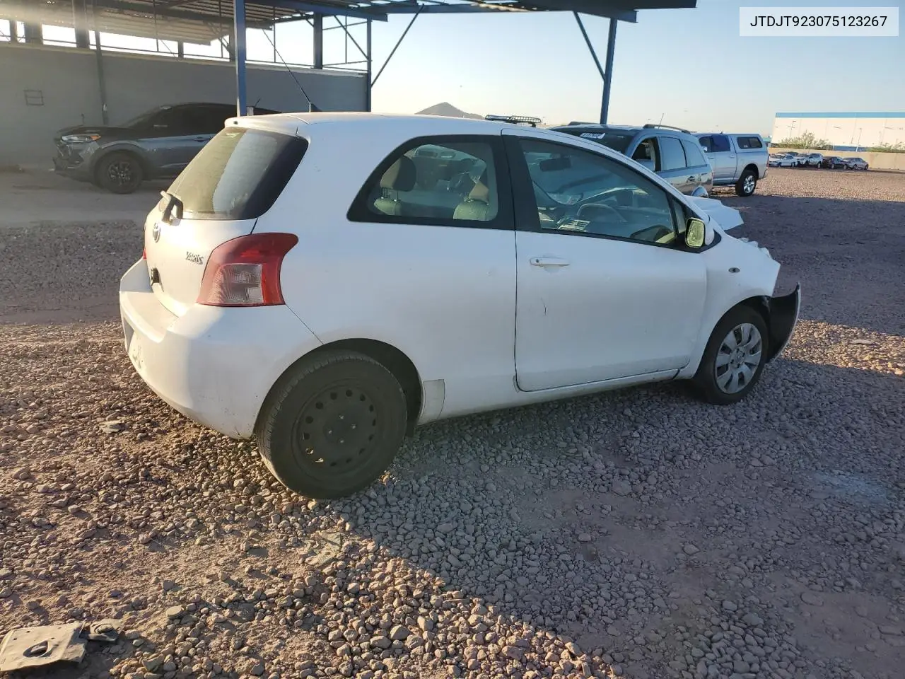 2007 Toyota Yaris VIN: JTDJT923075123267 Lot: 61491395