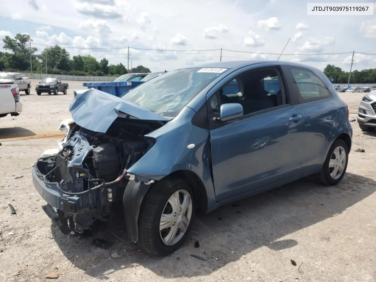 2007 Toyota Yaris VIN: JTDJT903975119267 Lot: 61734135