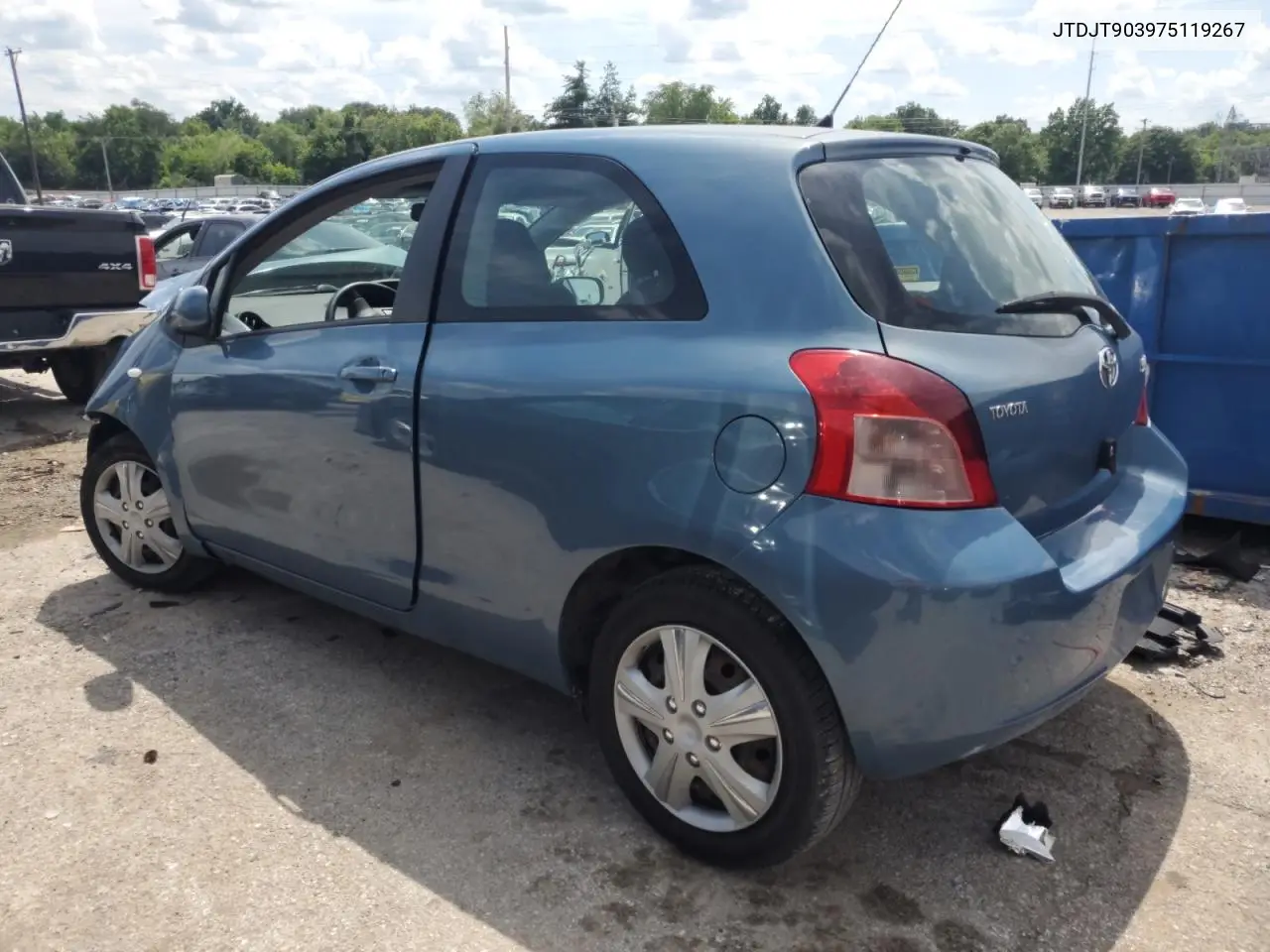2007 Toyota Yaris VIN: JTDJT903975119267 Lot: 61734135