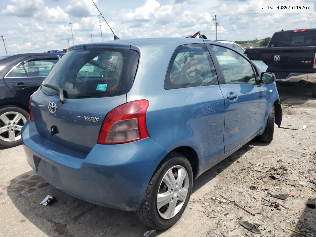 2007 Toyota Yaris VIN: JTDJT903975119267 Lot: 61734135