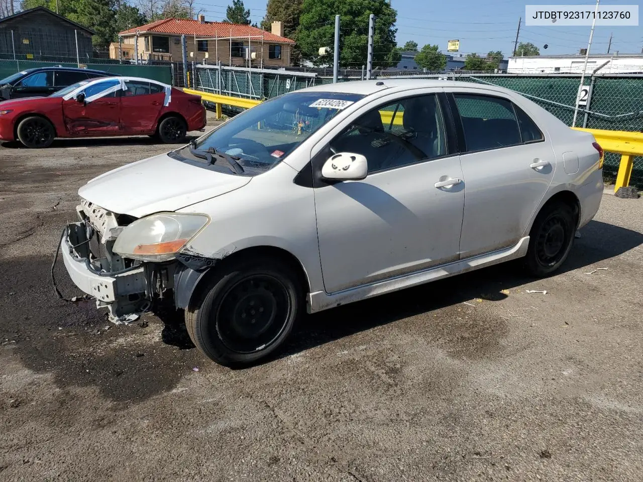 2007 Toyota Yaris VIN: JTDBT923171123760 Lot: 62334265