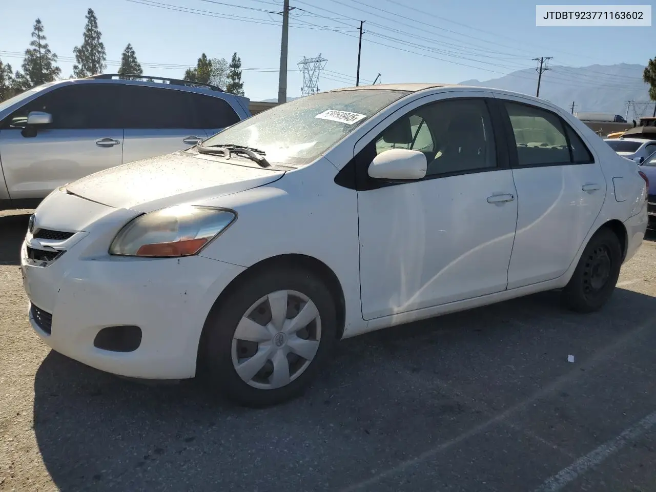 2007 Toyota Yaris VIN: JTDBT923771163602 Lot: 63058945