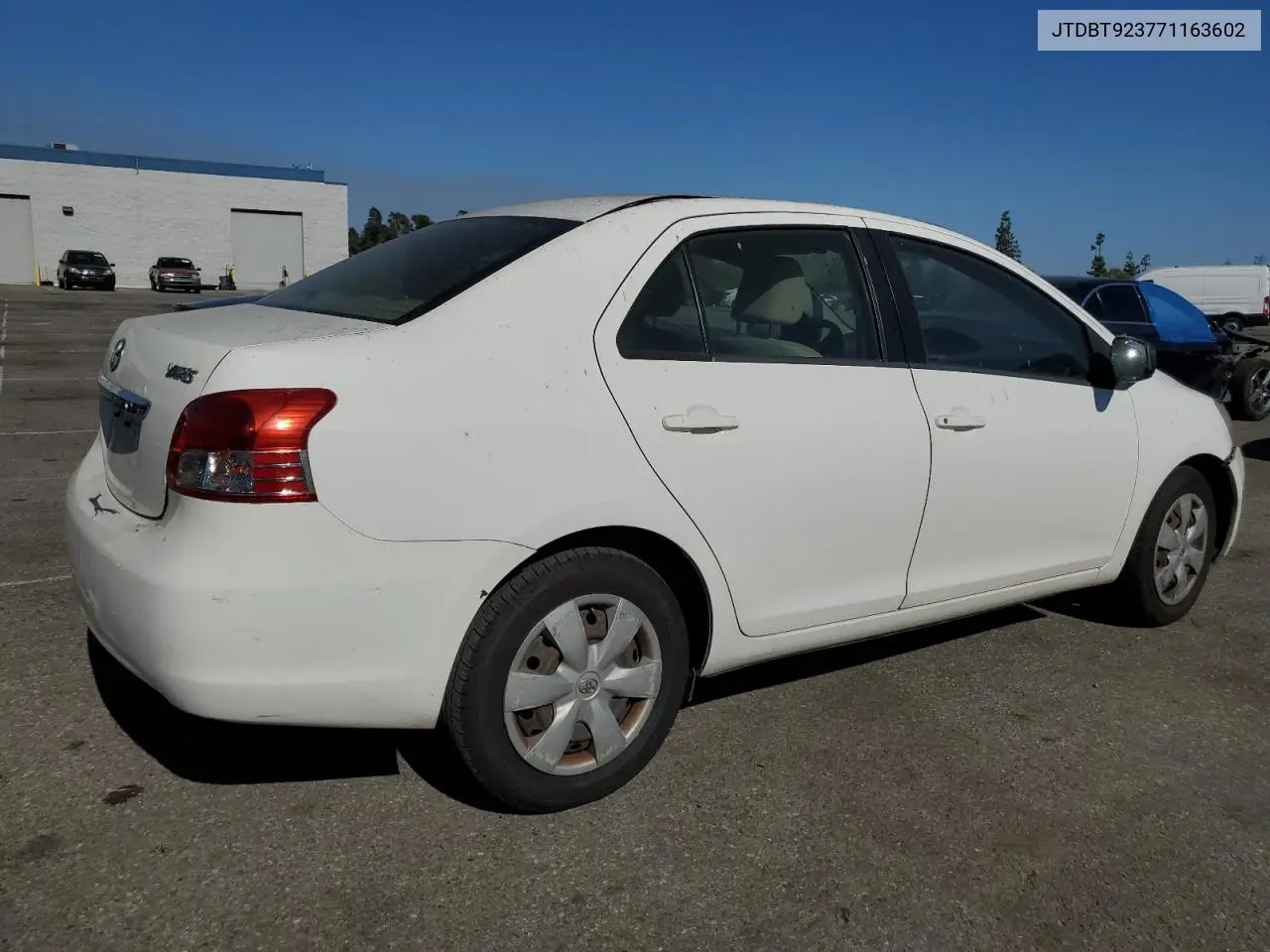 2007 Toyota Yaris VIN: JTDBT923771163602 Lot: 63058945