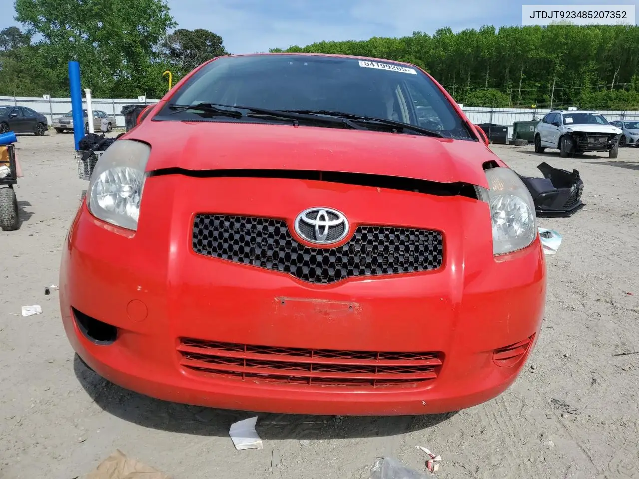 2008 Toyota Yaris VIN: JTDJT923485207352 Lot: 54199265