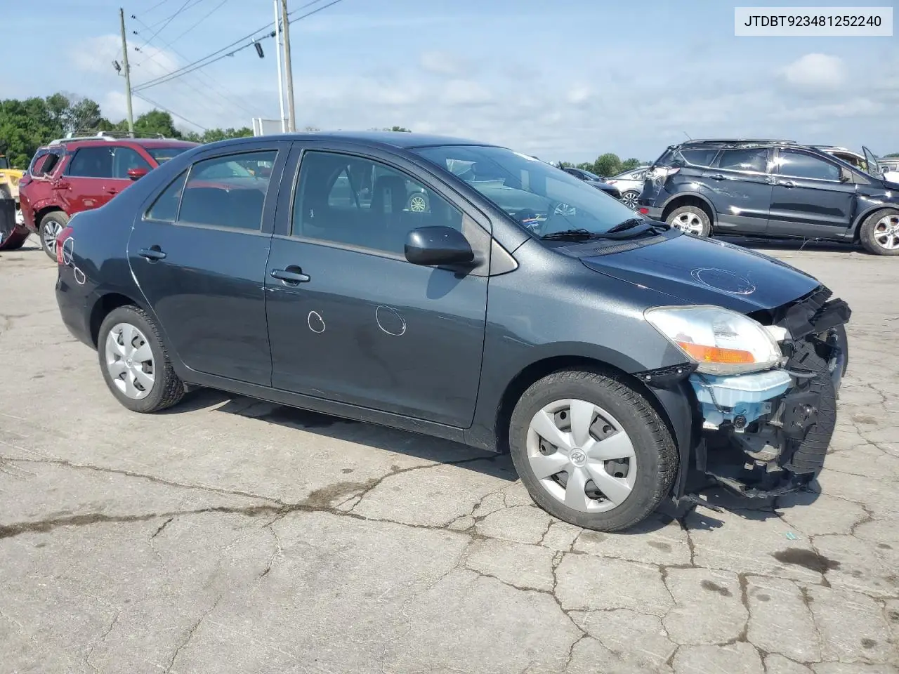 2008 Toyota Yaris VIN: JTDBT923481252240 Lot: 60917435