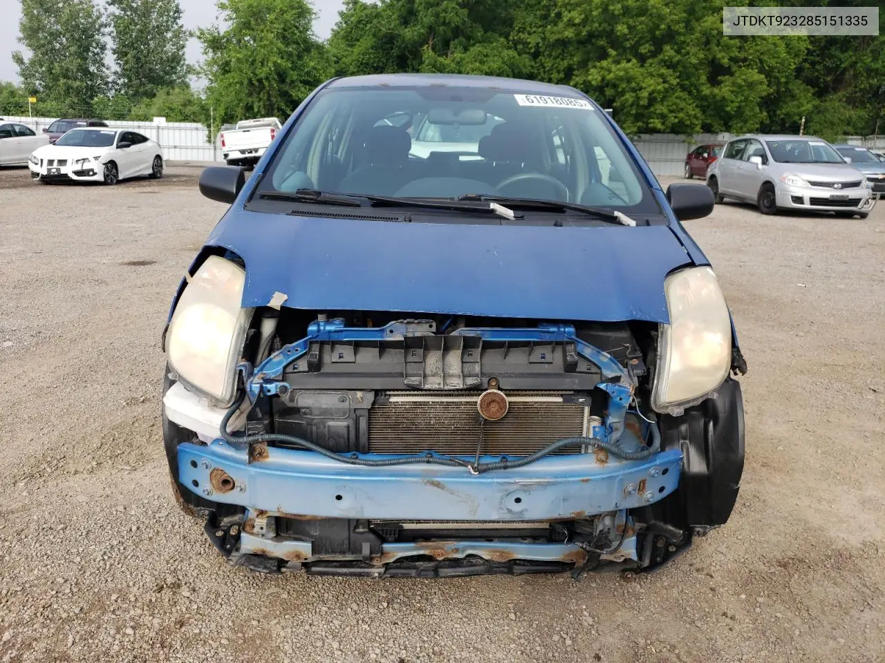 2008 Toyota Yaris VIN: JTDKT923285151335 Lot: 61918085