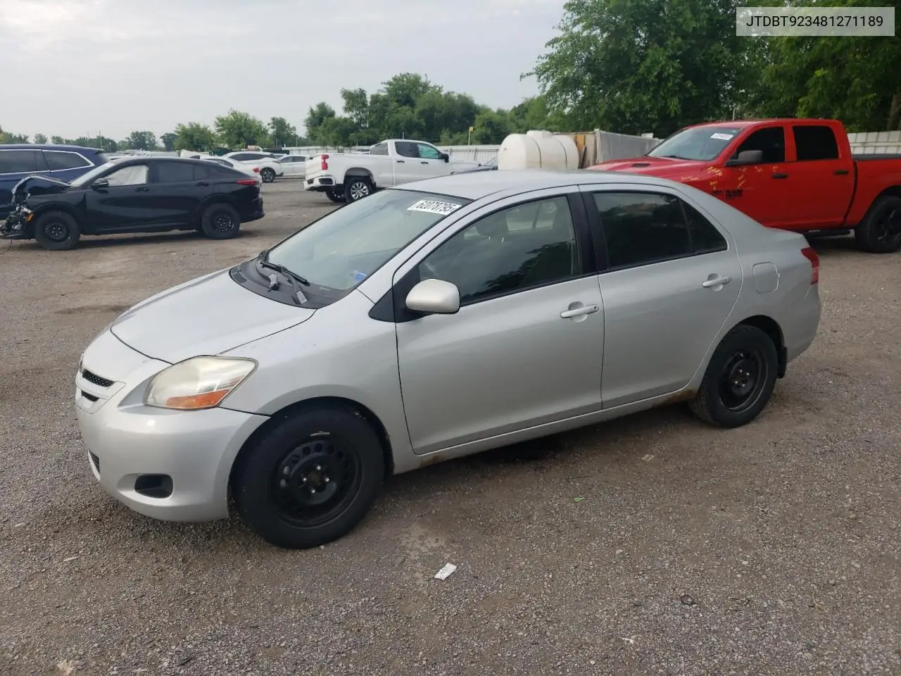 2008 Toyota Yaris VIN: JTDBT923481271189 Lot: 62078795