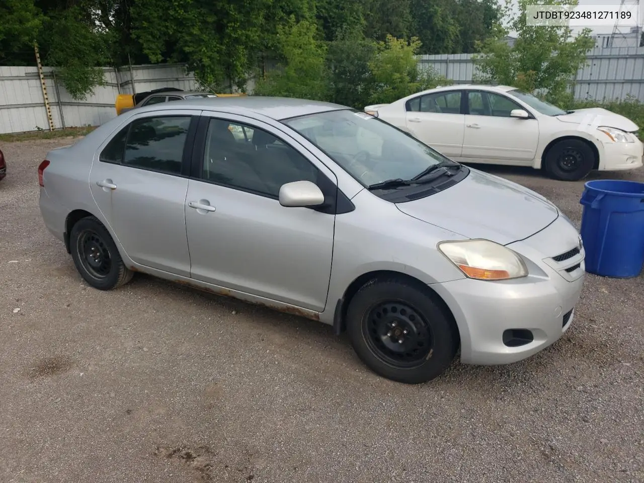 2008 Toyota Yaris VIN: JTDBT923481271189 Lot: 62078795