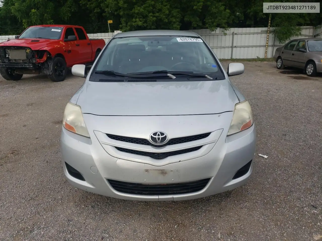 2008 Toyota Yaris VIN: JTDBT923481271189 Lot: 62078795