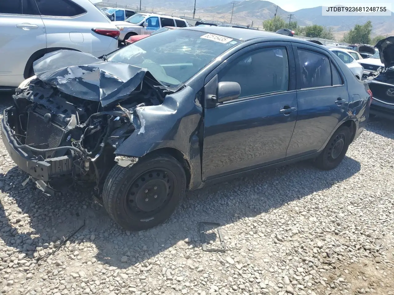 2008 Toyota Yaris VIN: JTDBT923681248755 Lot: 62515435