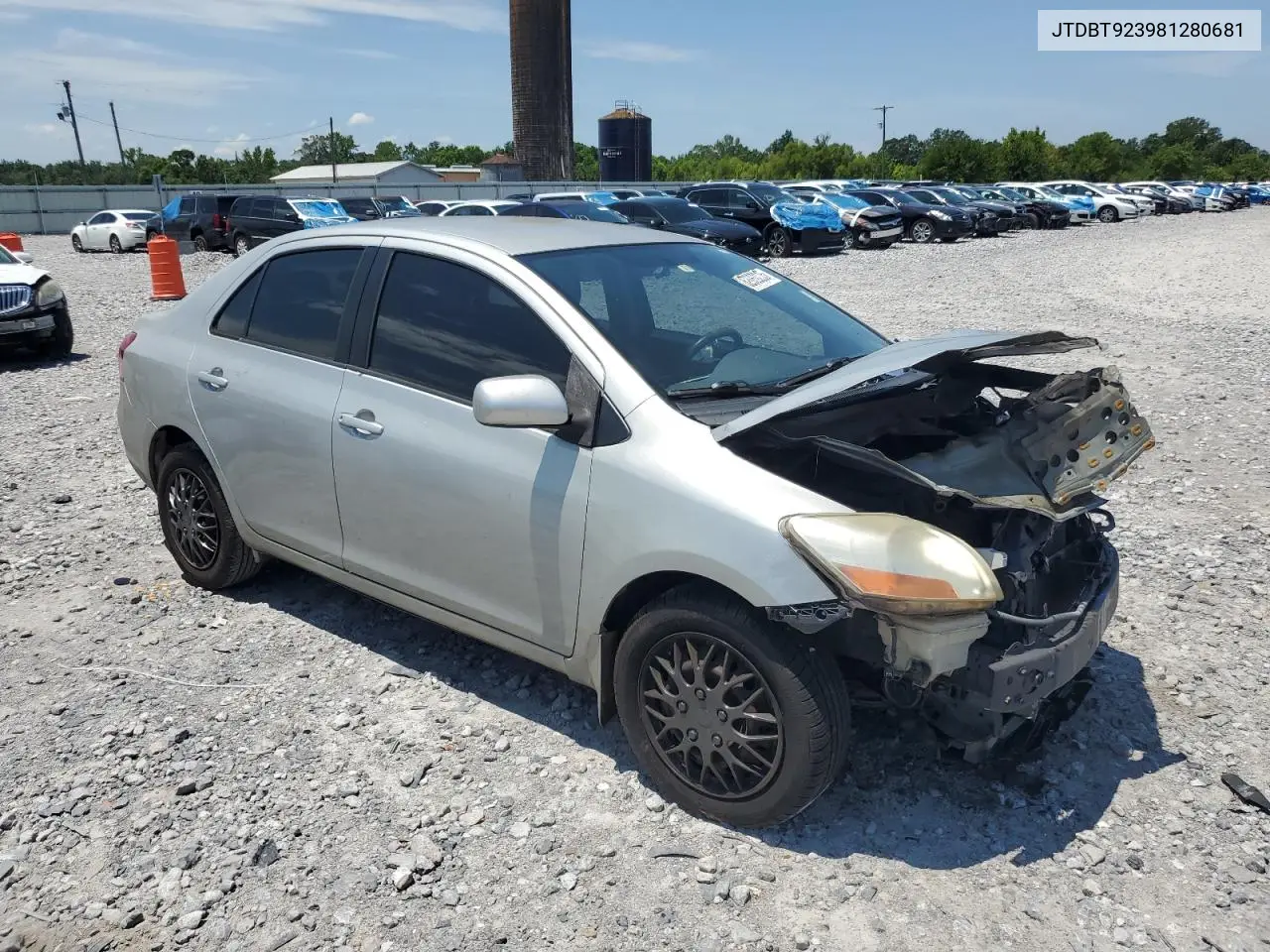 2008 Toyota Yaris VIN: JTDBT923981280681 Lot: 62669235