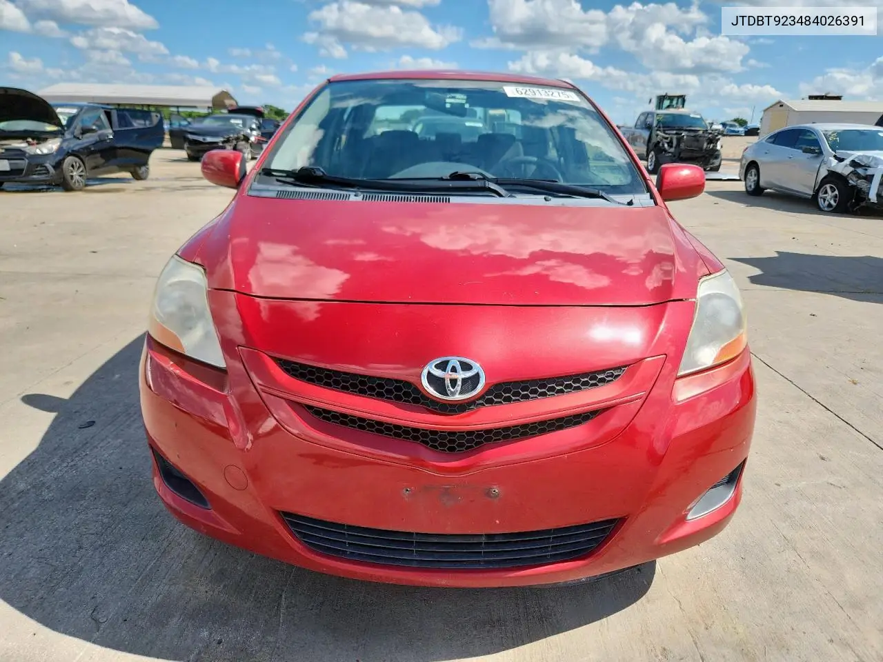 2008 Toyota Yaris VIN: JTDBT923484026391 Lot: 62913275