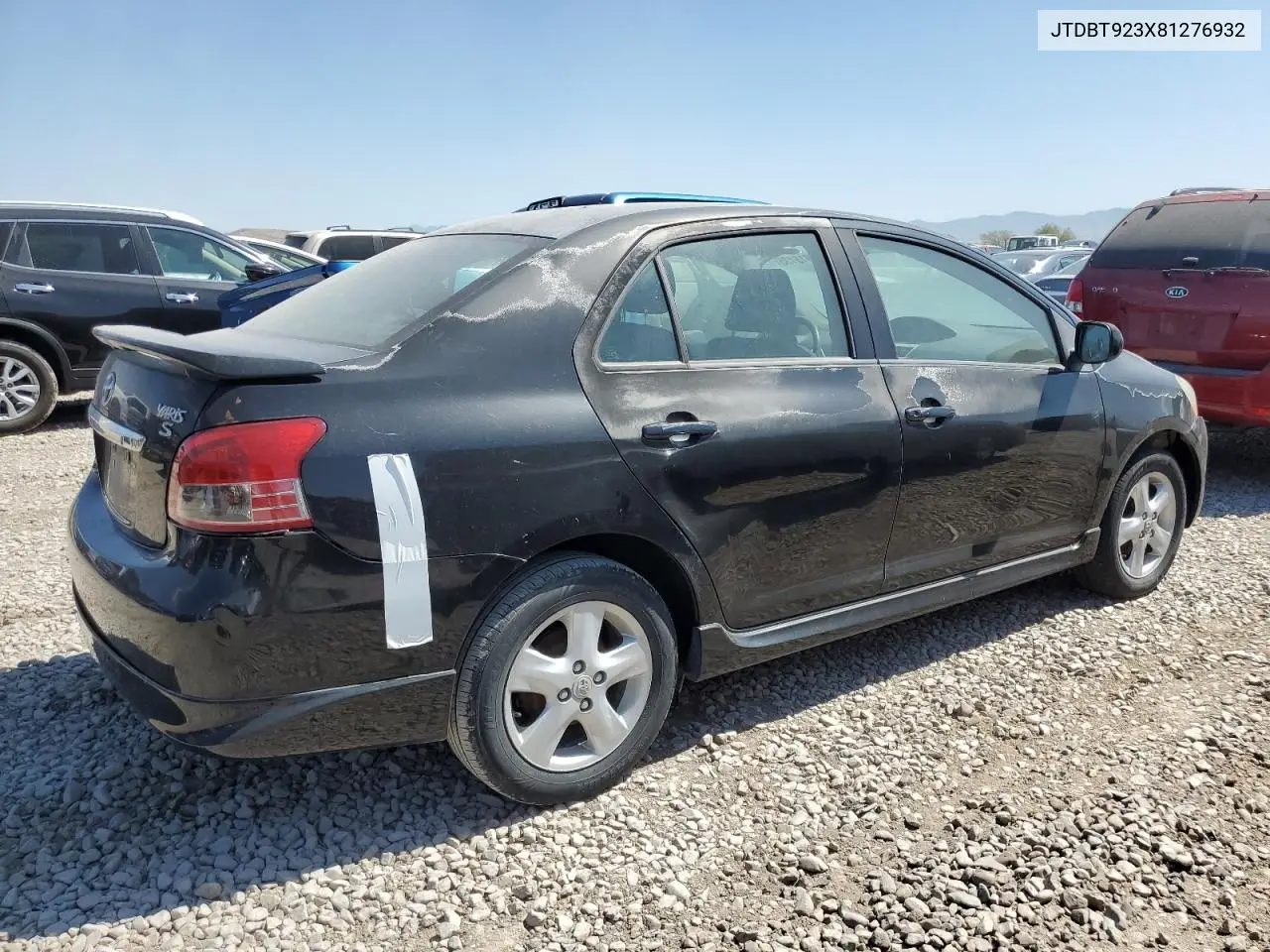 2008 Toyota Yaris VIN: JTDBT923X81276932 Lot: 62916135