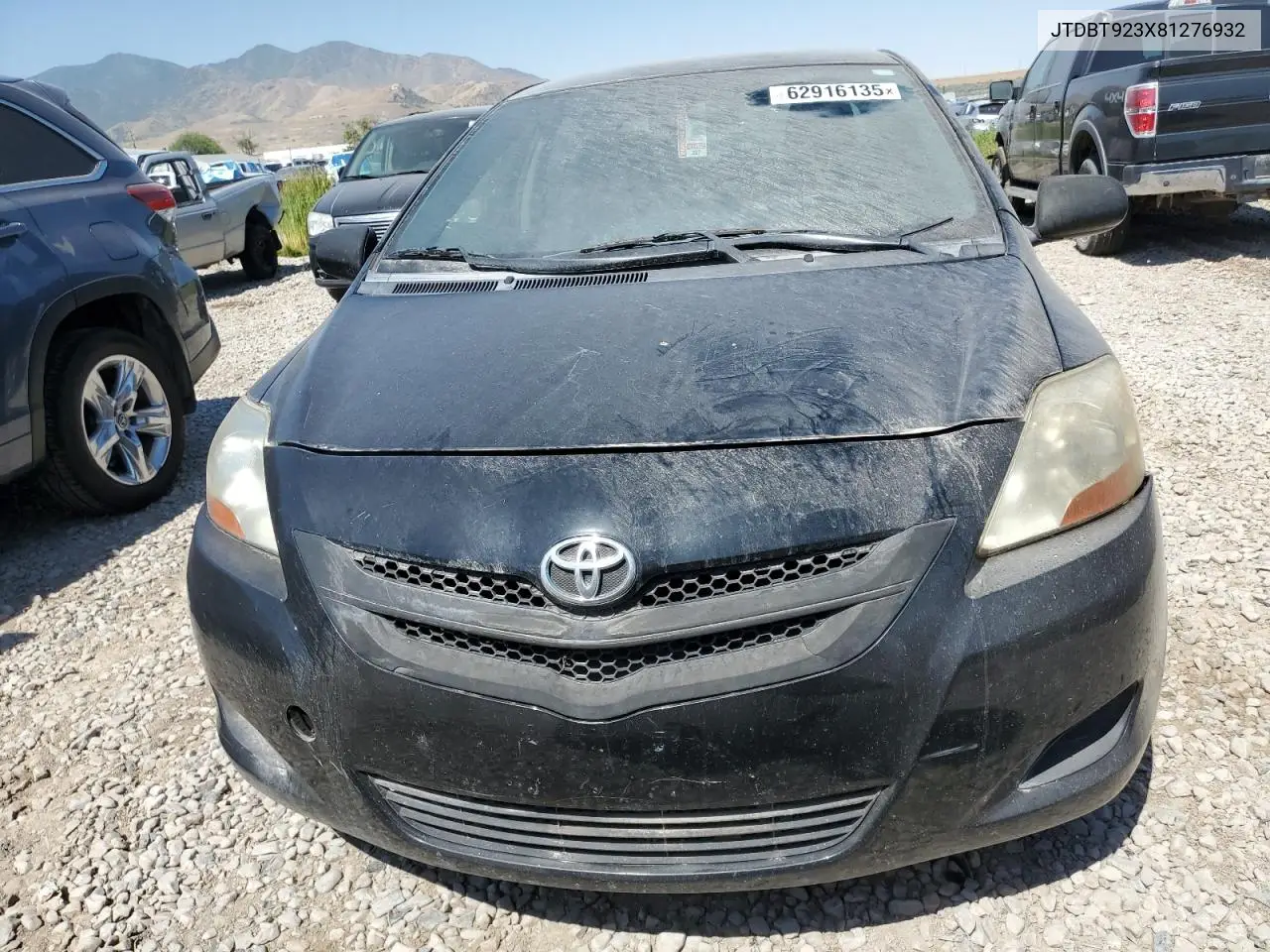 2008 Toyota Yaris VIN: JTDBT923X81276932 Lot: 62916135