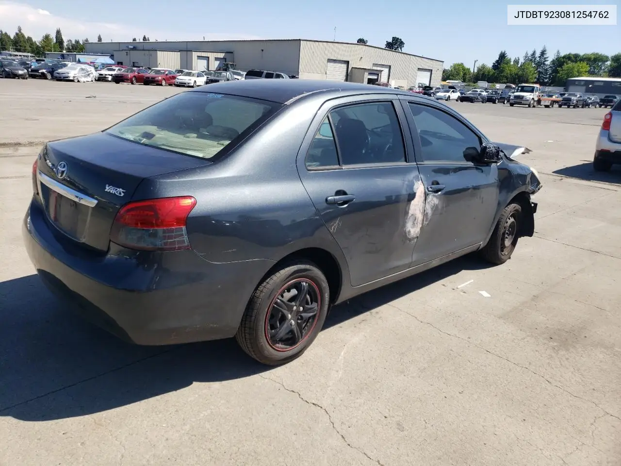 2008 Toyota Yaris VIN: JTDBT923081254762 Lot: 63049525