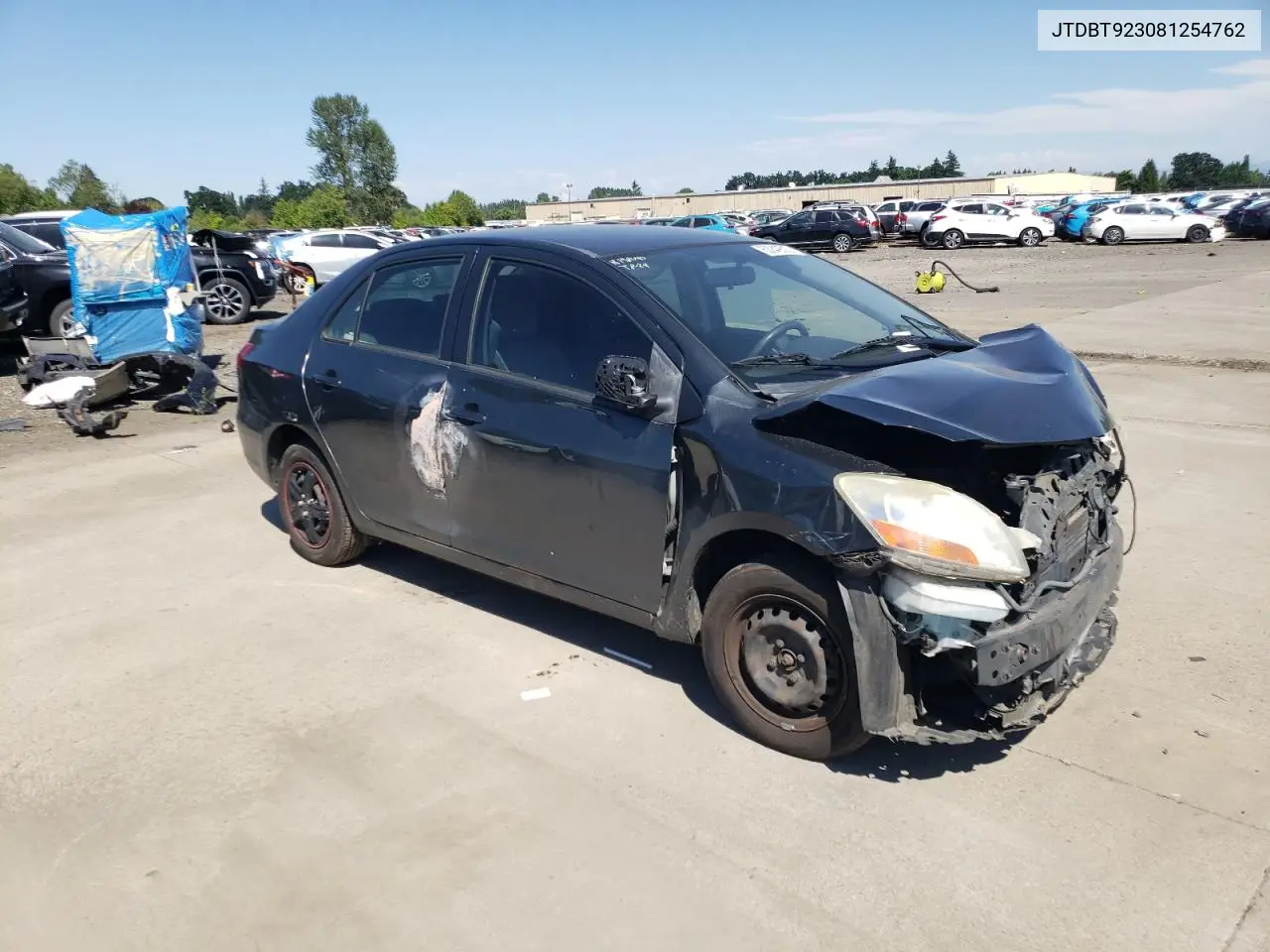 2008 Toyota Yaris VIN: JTDBT923081254762 Lot: 63049525