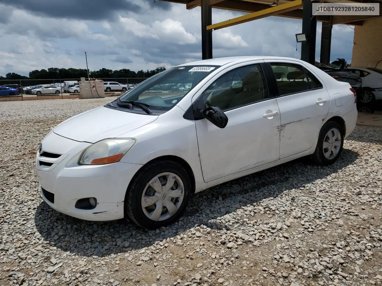2008 Toyota Yaris VIN: JTDBT923281205840 Lot: 63088665