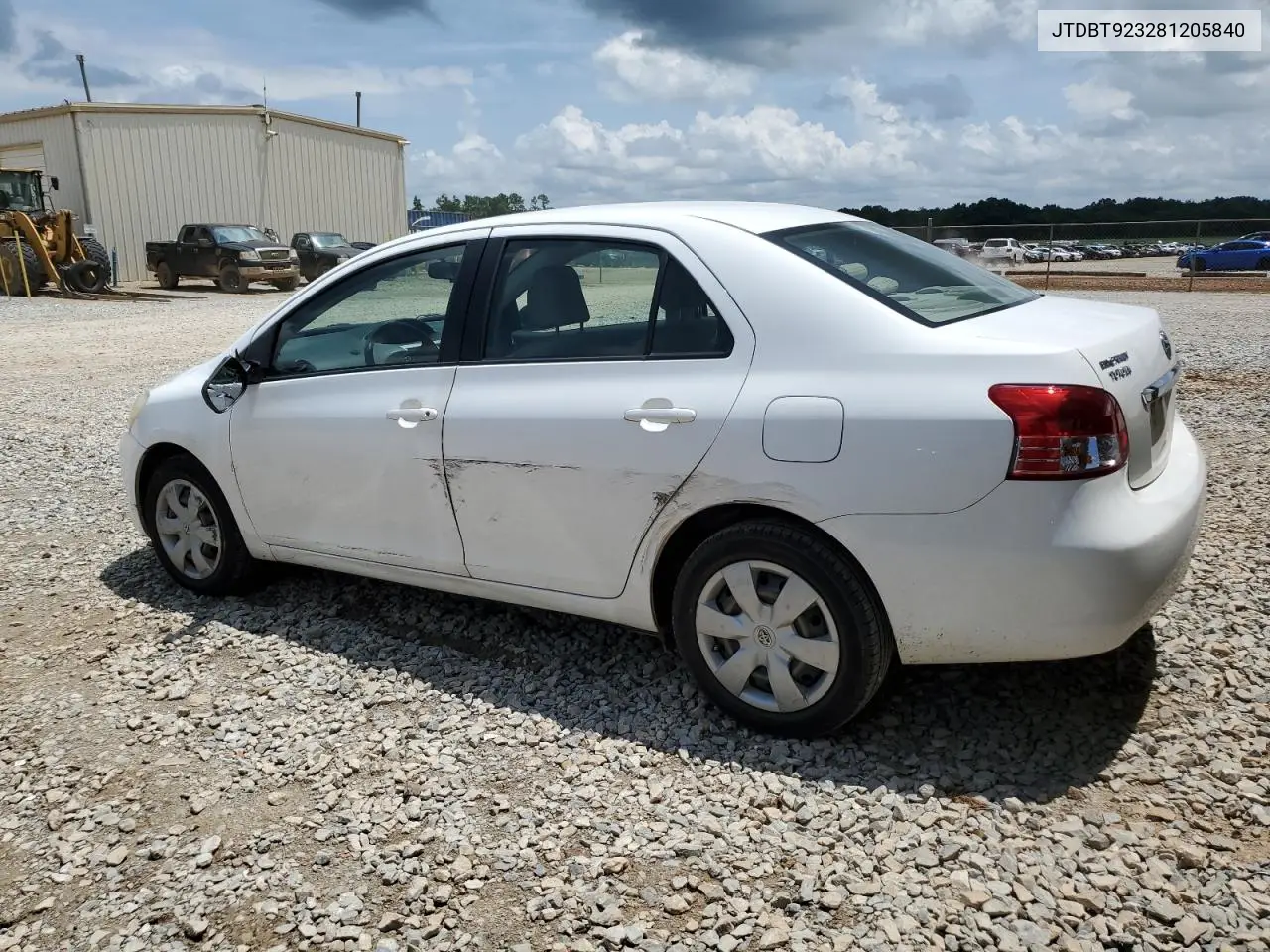 2008 Toyota Yaris VIN: JTDBT923281205840 Lot: 63088665