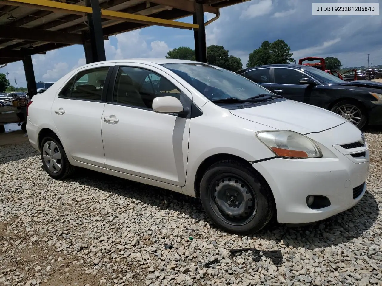 2008 Toyota Yaris VIN: JTDBT923281205840 Lot: 63088665