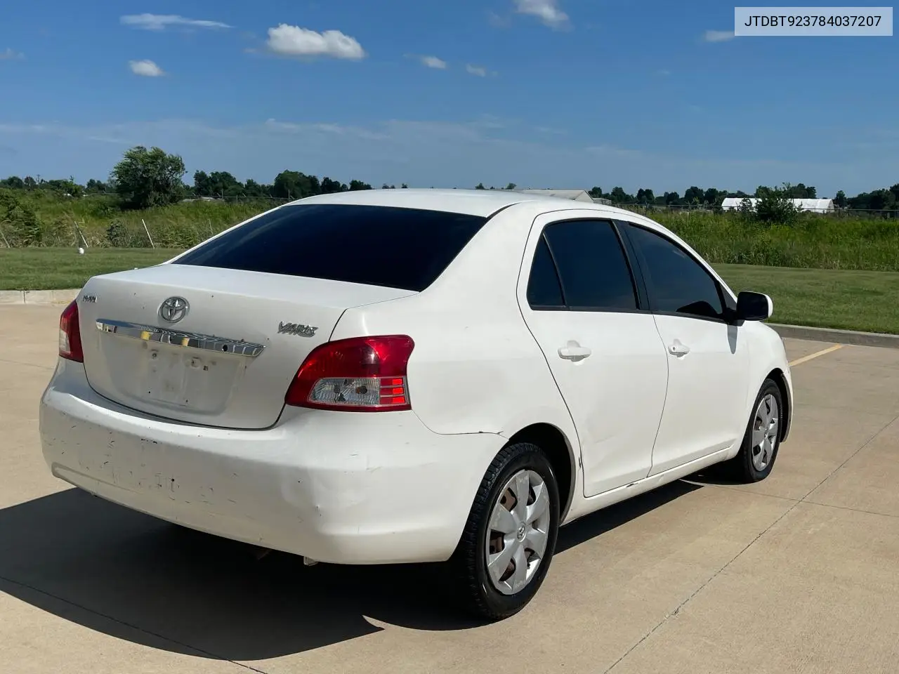 2008 Toyota Yaris VIN: JTDBT923784037207 Lot: 63166185