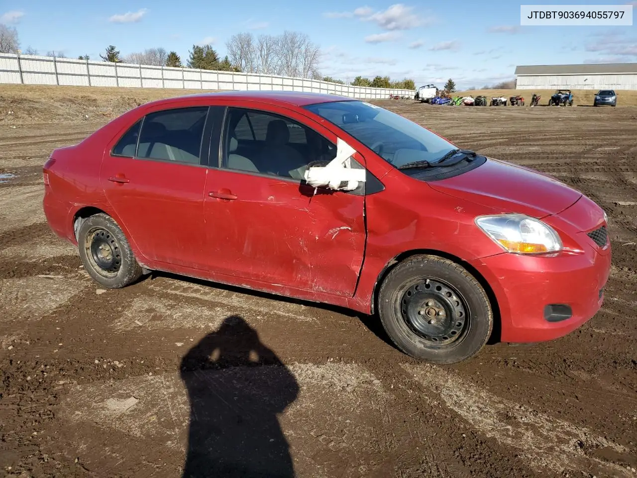 2009 Toyota Yaris VIN: JTDBT903694055797 Lot: 47961795