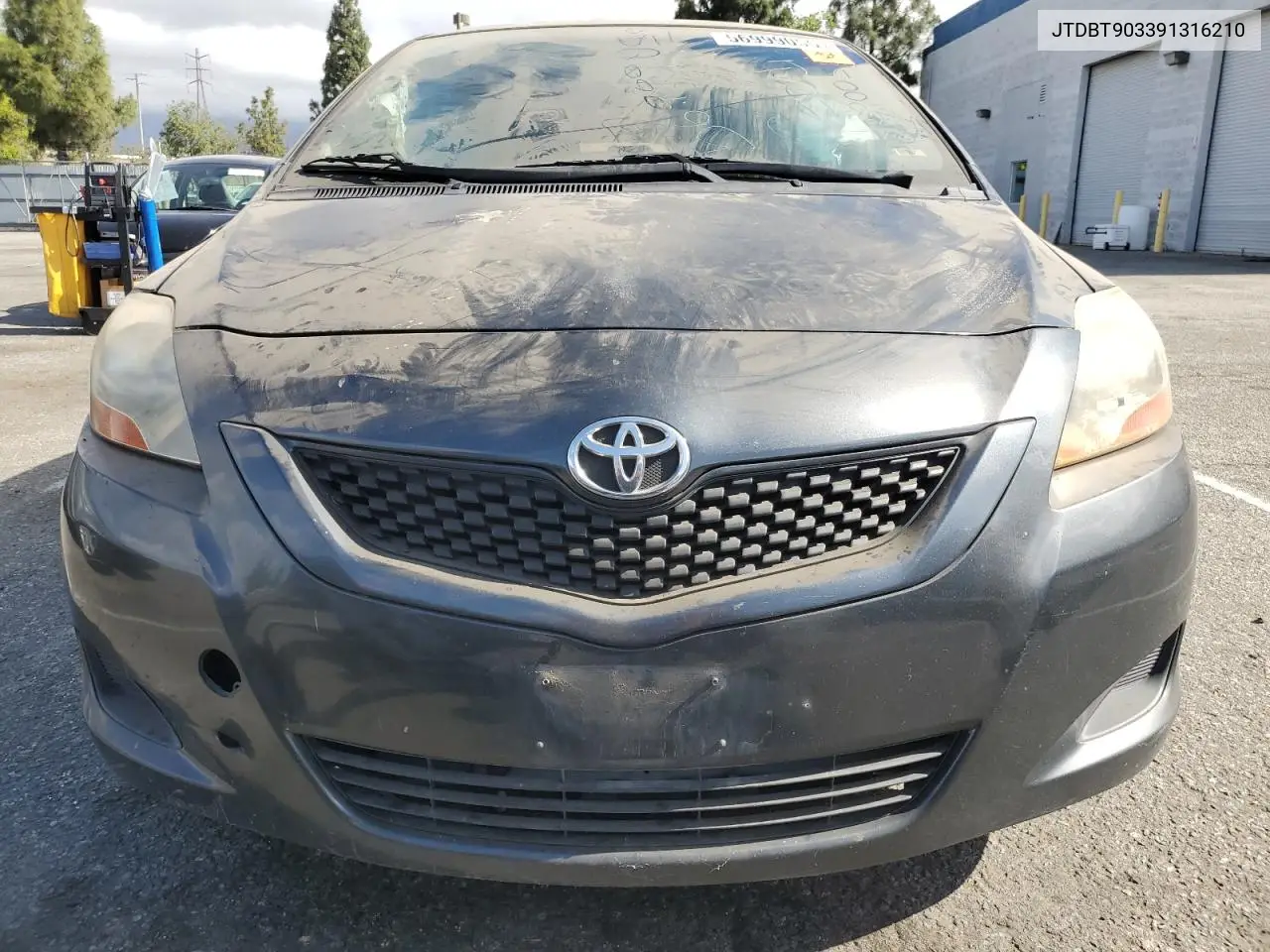 2009 Toyota Yaris VIN: JTDBT903391316210 Lot: 56999055