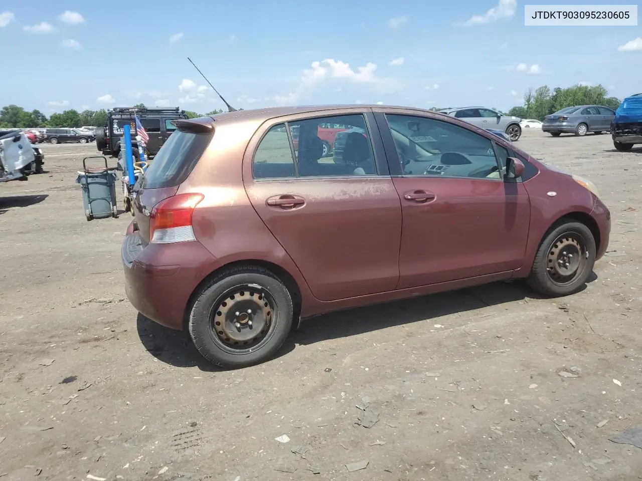 2009 Toyota Yaris VIN: JTDKT903095230605 Lot: 62904075