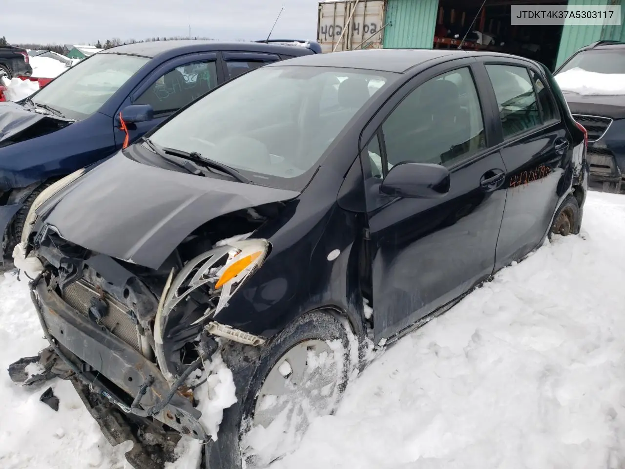 2010 Toyota Yaris VIN: JTDKT4K37A5303117 Lot: 44206795