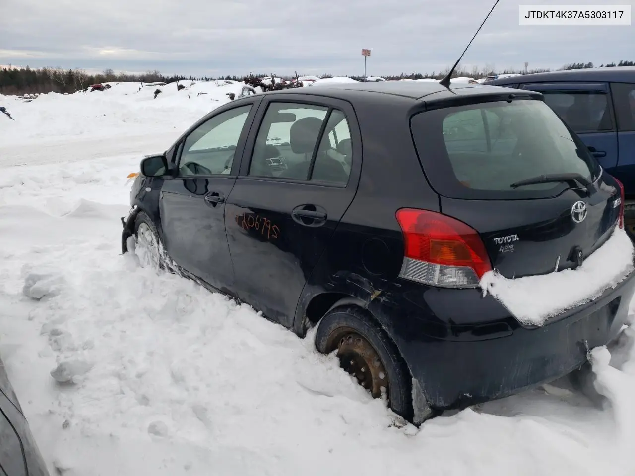 2010 Toyota Yaris VIN: JTDKT4K37A5303117 Lot: 44206795