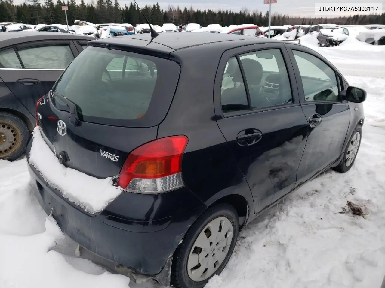 2010 Toyota Yaris VIN: JTDKT4K37A5303117 Lot: 44206795