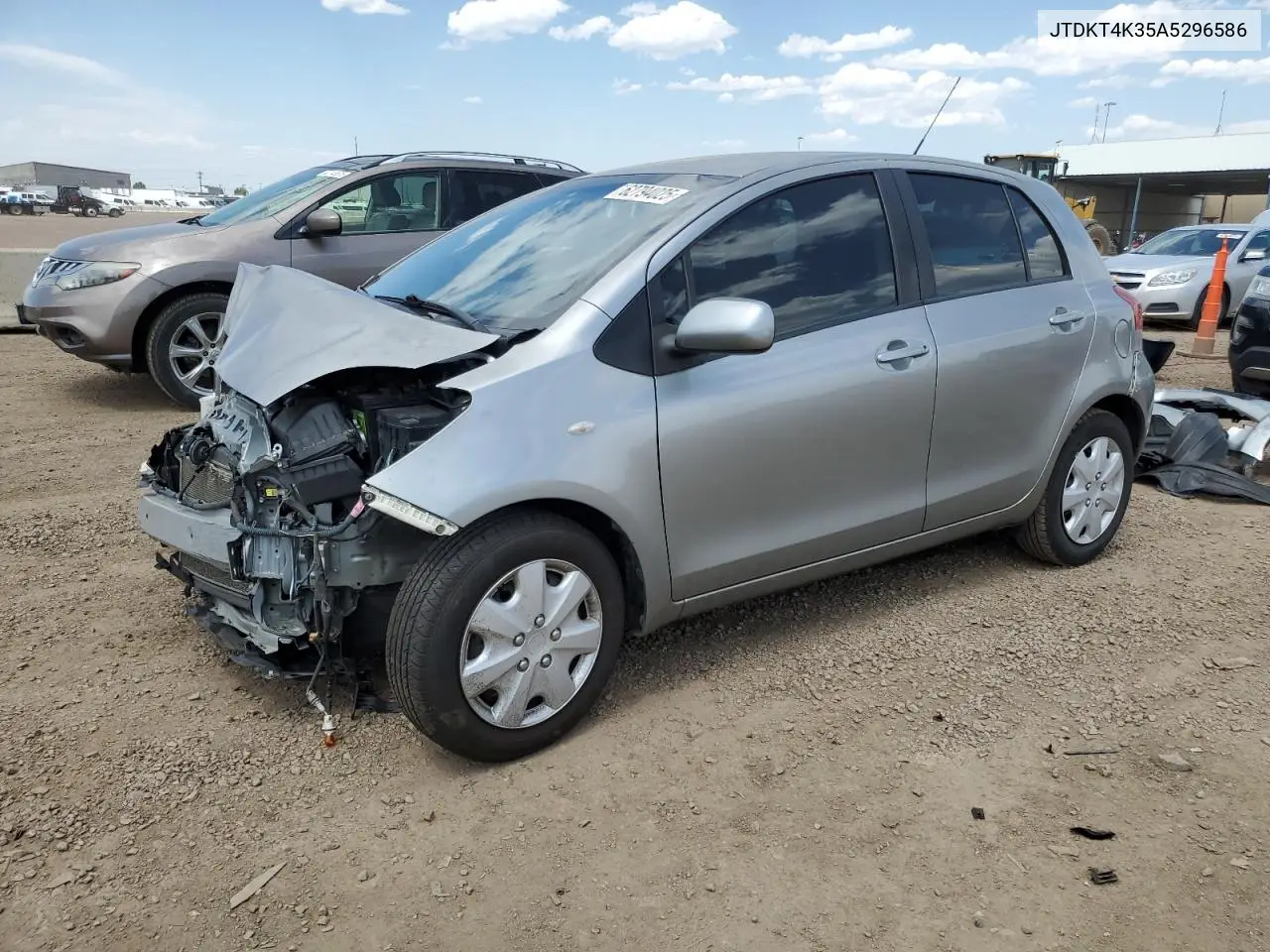 2010 Toyota Yaris VIN: JTDKT4K35A5296586 Lot: 62794025