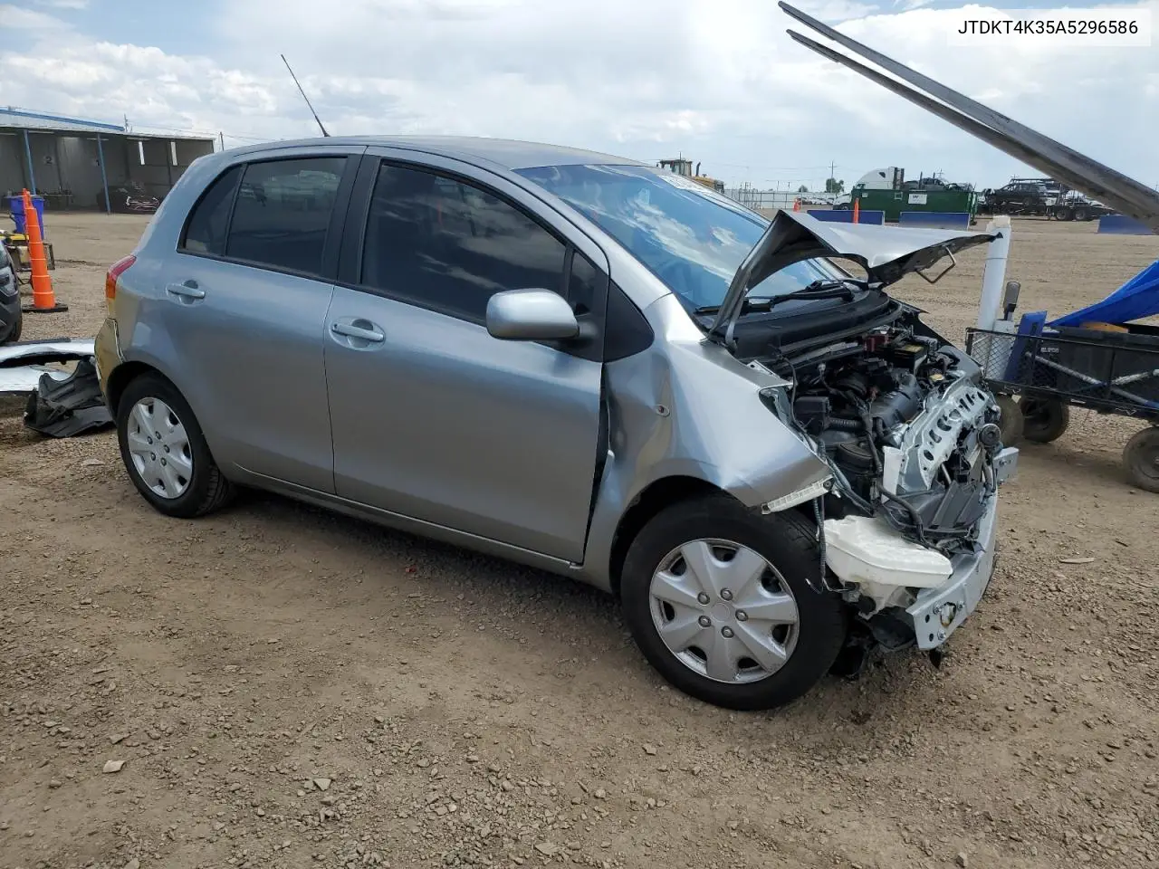 2010 Toyota Yaris VIN: JTDKT4K35A5296586 Lot: 62794025