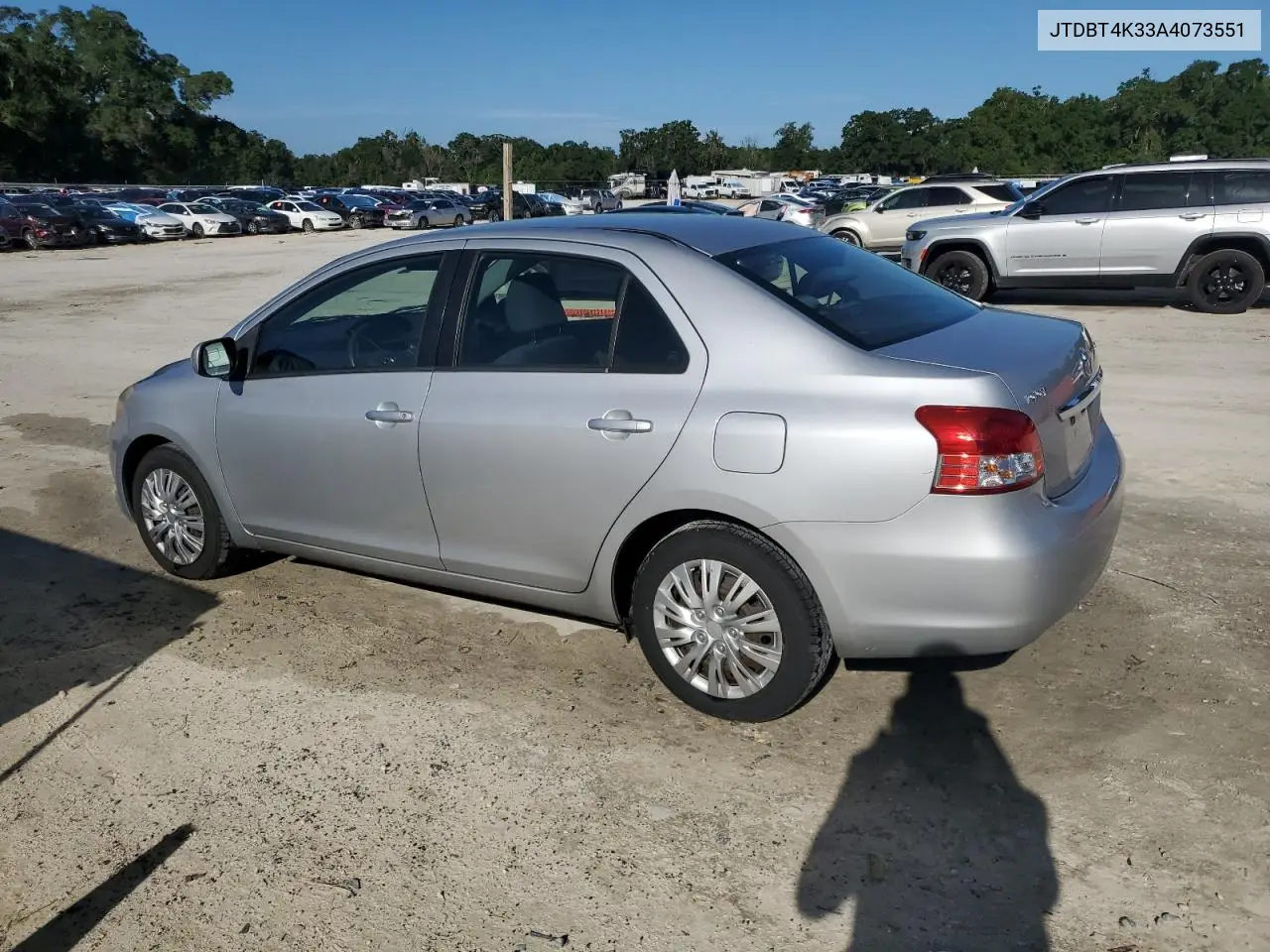 2010 Toyota Yaris VIN: JTDBT4K33A4073551 Lot: 63093465