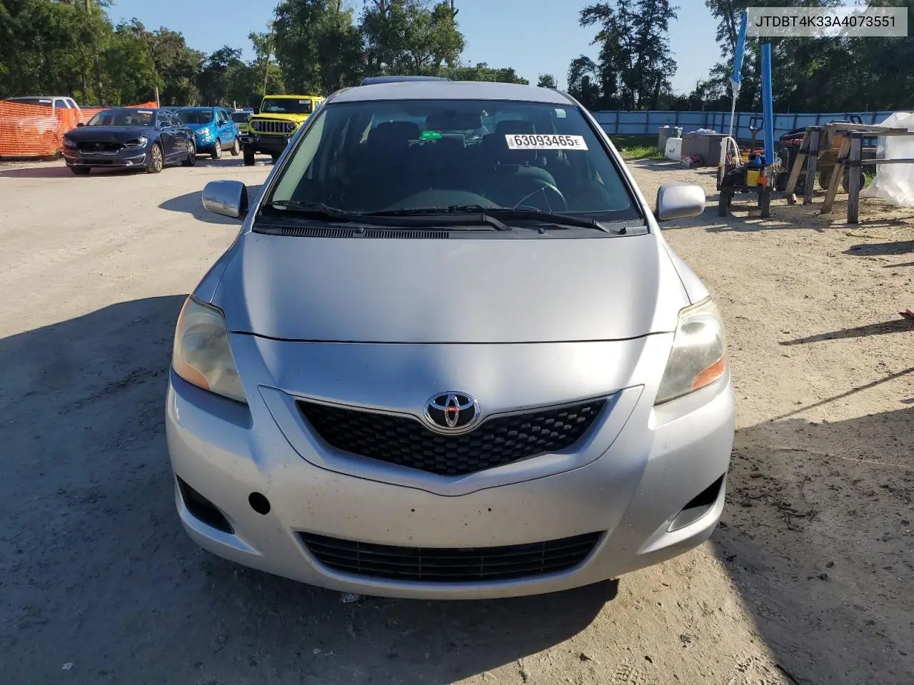 2010 Toyota Yaris VIN: JTDBT4K33A4073551 Lot: 63093465