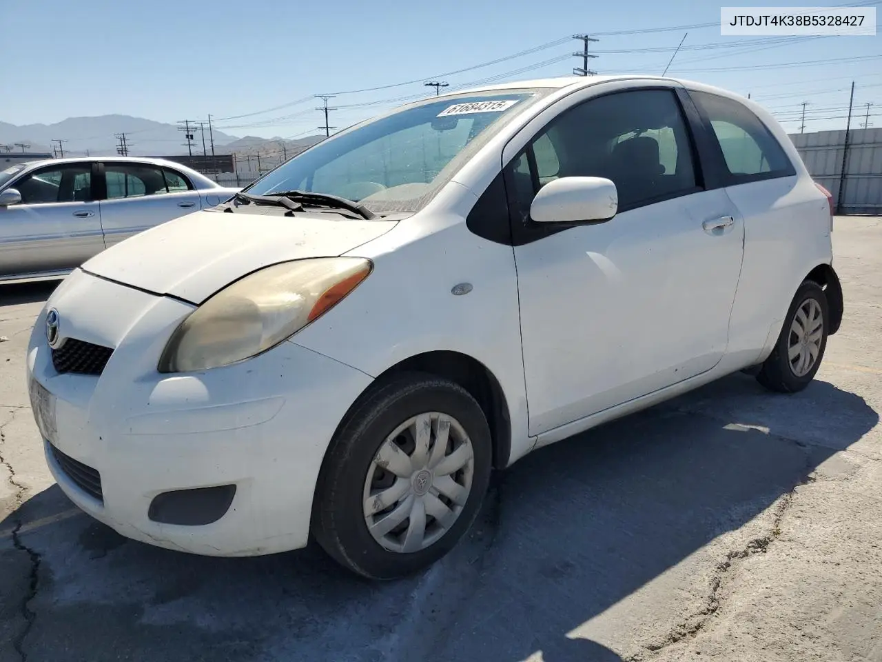 2011 Toyota Yaris VIN: JTDJT4K38B5328427 Lot: 61684315