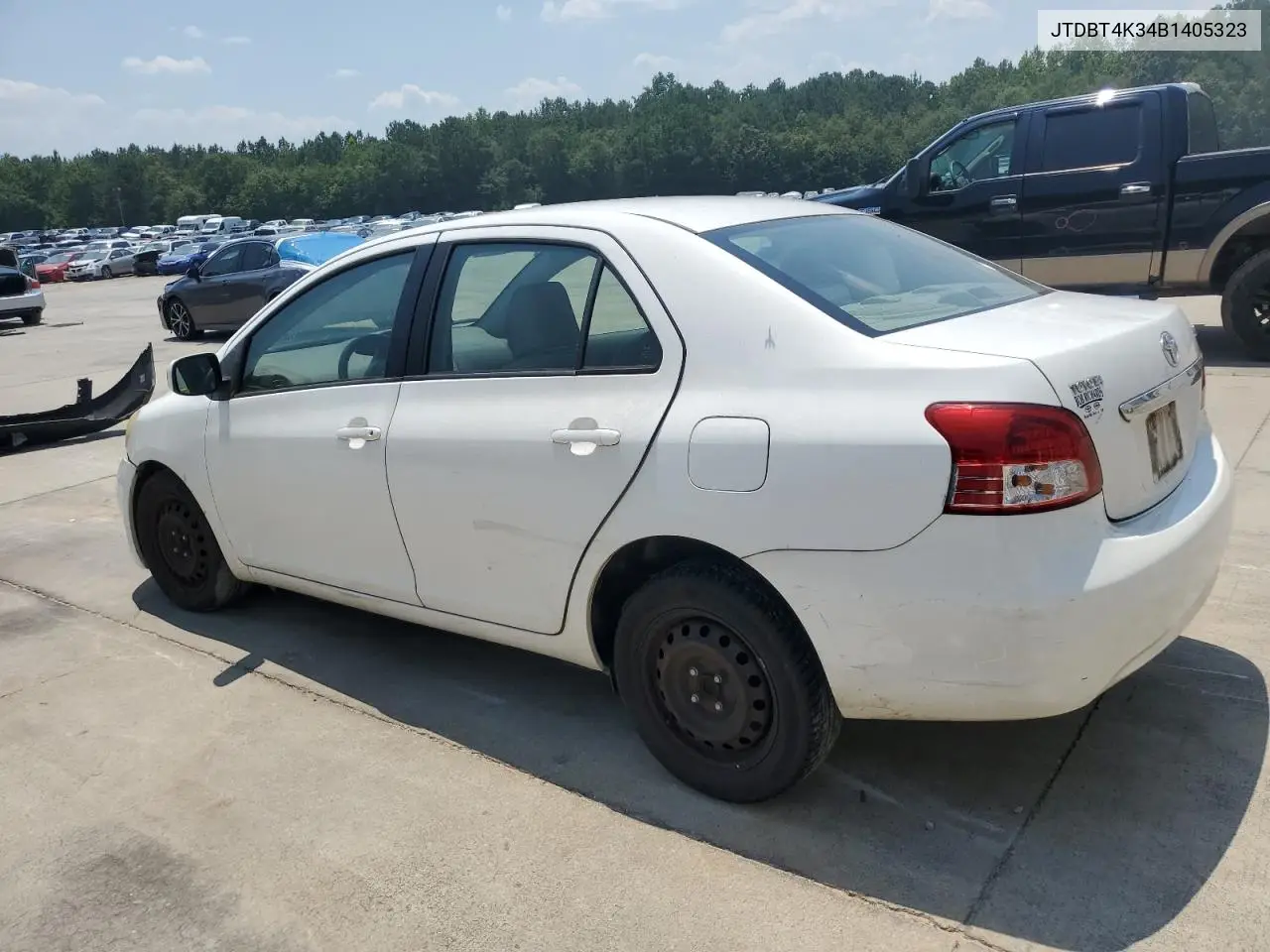 2011 Toyota Yaris VIN: JTDBT4K34B1405323 Lot: 62502635