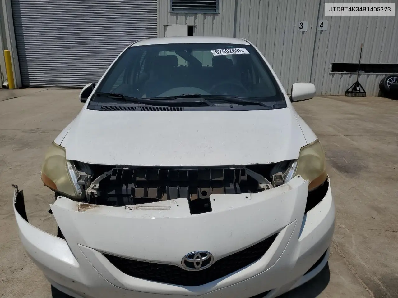 2011 Toyota Yaris VIN: JTDBT4K34B1405323 Lot: 62502635