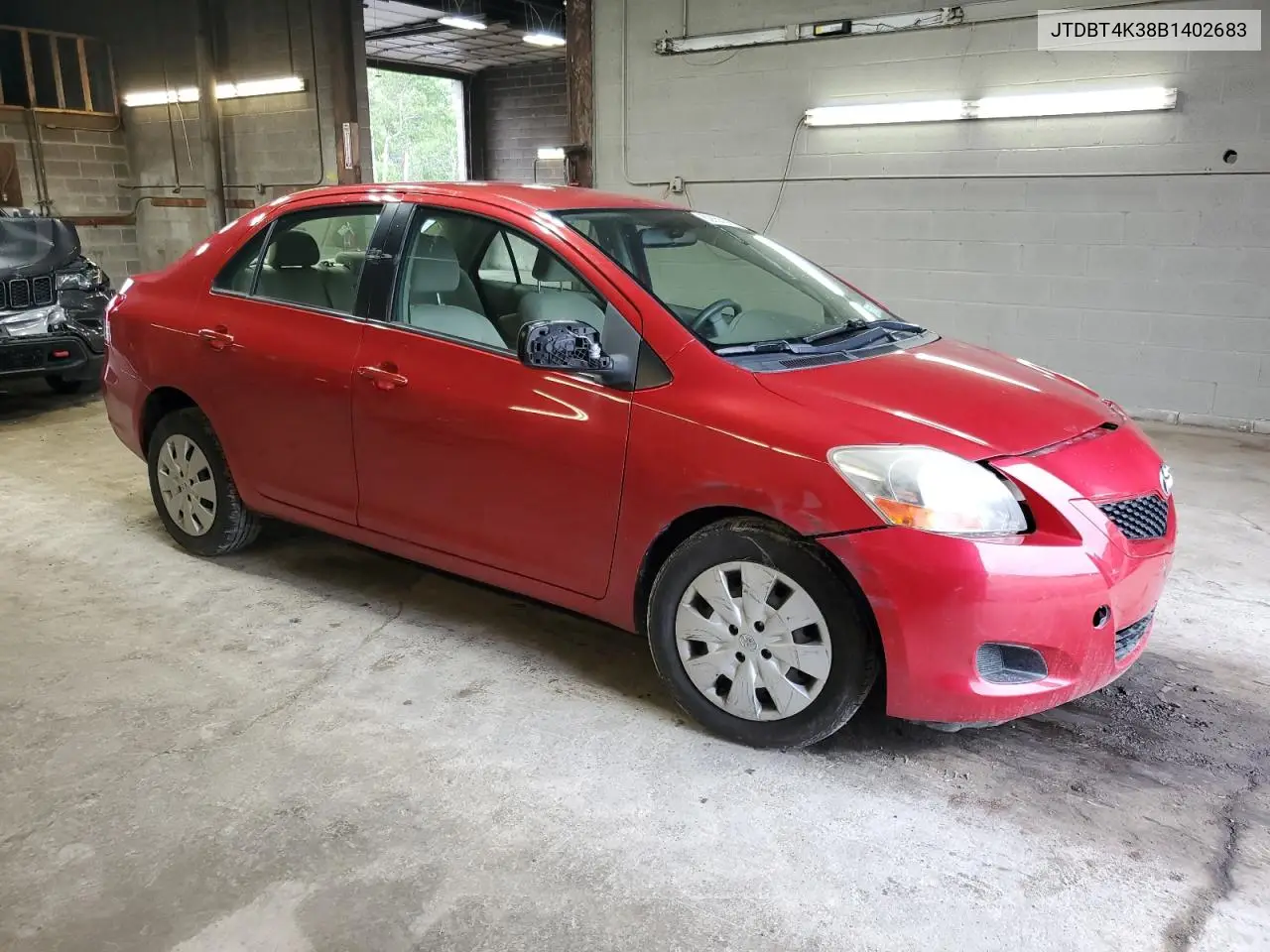 2011 Toyota Yaris VIN: JTDBT4K38B1402683 Lot: 62655255