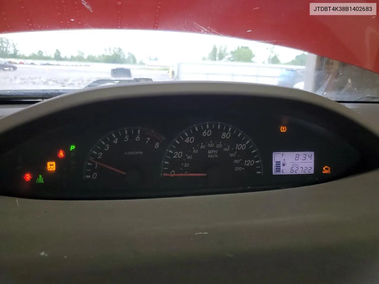 2011 Toyota Yaris VIN: JTDBT4K38B1402683 Lot: 62655255