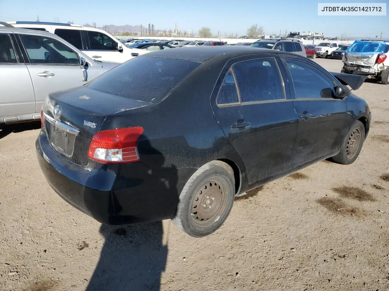 2012 Toyota Yaris VIN: JTDBT4K35C1421712 Lot: 46377465