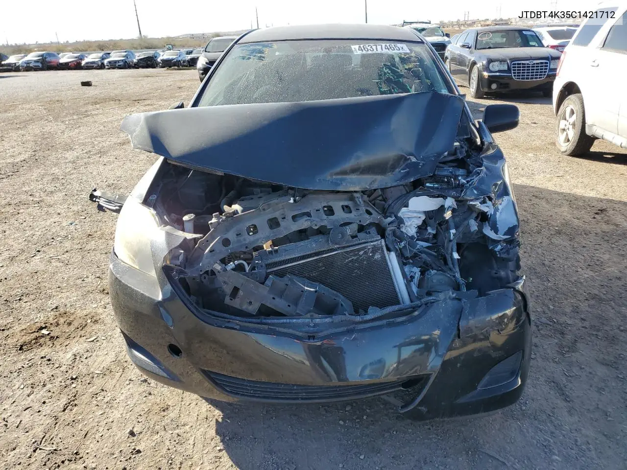 2012 Toyota Yaris VIN: JTDBT4K35C1421712 Lot: 46377465